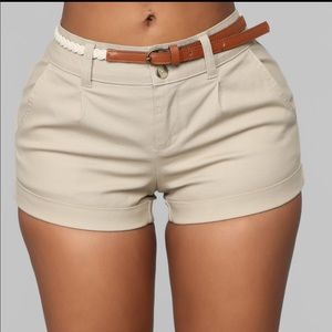 Brand New Black Cuffed/ Belted FashionNova Shorts